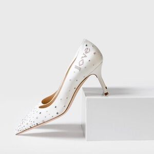 Brand New: Chic White Bridal Heels